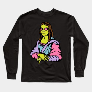 Monalisa alien Long Sleeve T-Shirt
